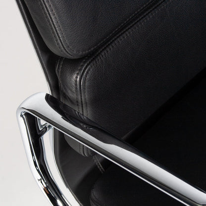 Vitra EA 207 Soft Pad Chair Leder schwarz