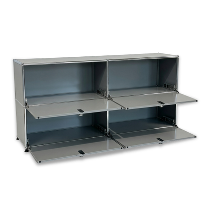 USM Haller Sideboard 2x2 mittelgrau 4 Klappen [AKTION -200€]