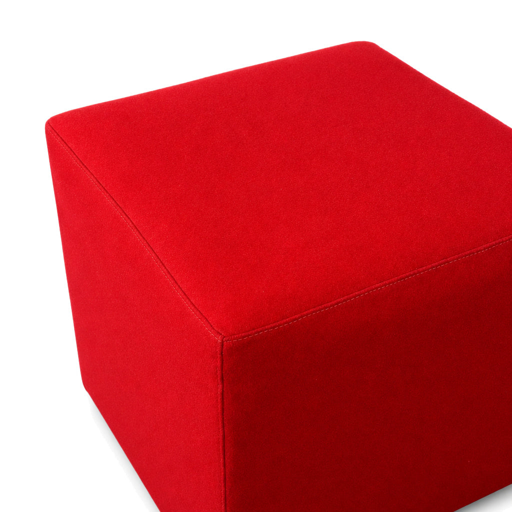 Svoboda Cube Sitzhocker Stoff 45x45x45cm Rot