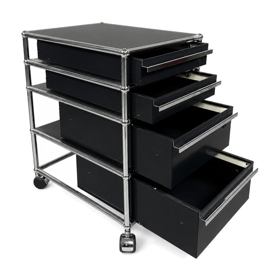 USM Haller Rollcontainer Graphitschwarz