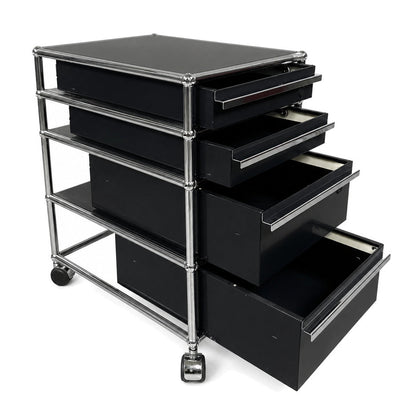 USM Haller Rollcontainer Graphitschwarz
