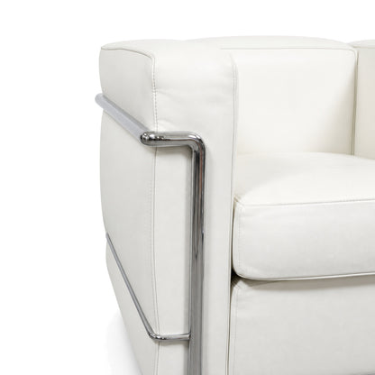 Cassina LC2 Sessel Leder weiß