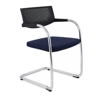 Vitra Visavis 2 dunkelblau / schwarz
