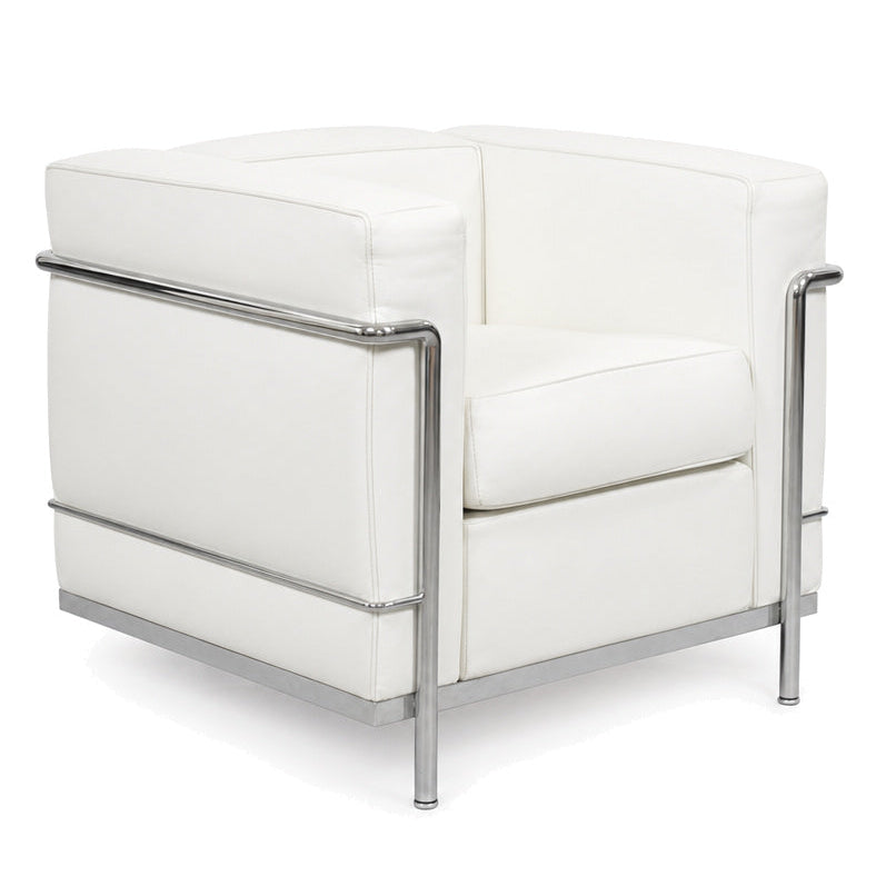 Cassina LC2 Sessel Leder weiß