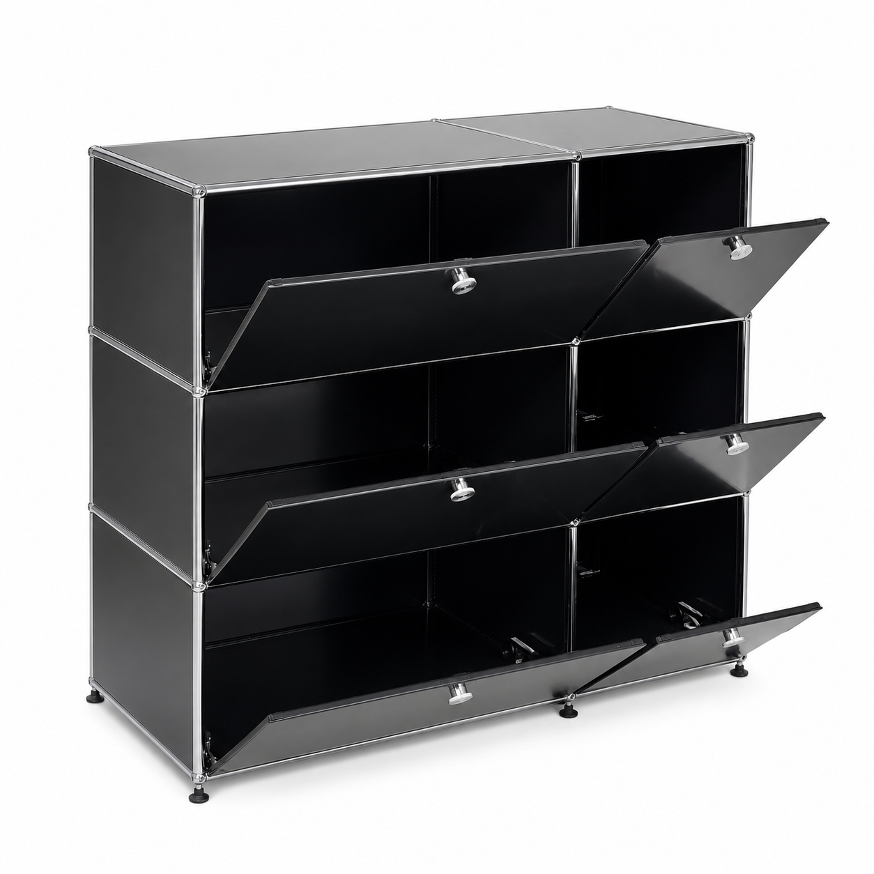 Artikelanlage 2x3 schwarz mit 6 Klappen_[kein Wert]