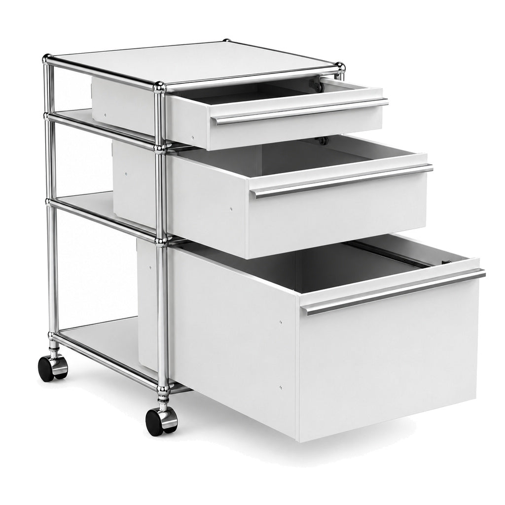 USM Haller Rollcontainer 3 Schubladen lichtgrau