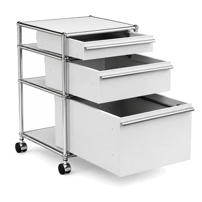USM Haller Rollcontainer 3 Schubladen lichtgrau