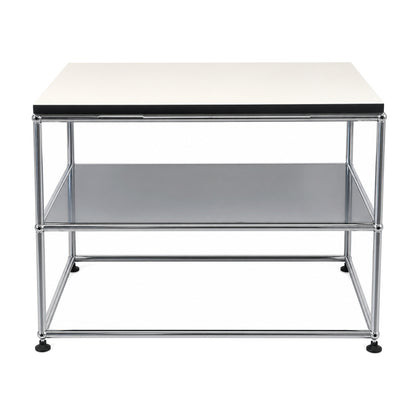 USM Haller Beistelltisch 75x50 mittelgrau / weiß