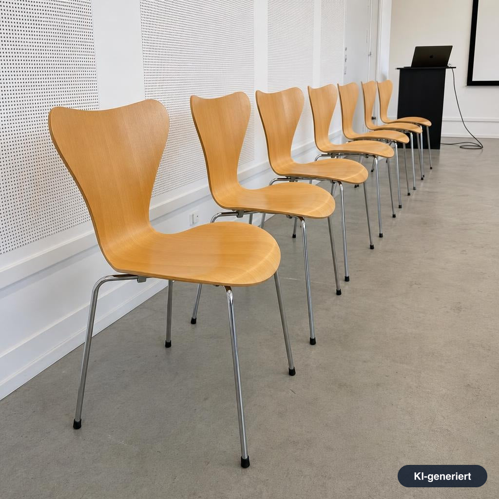 Fritz Hansen Serie 7 Stapelstuhl Holz