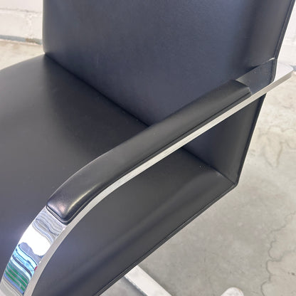 Artikelanlage Brno Sessel Leder schwarz Flachstahl_SWKBR00101