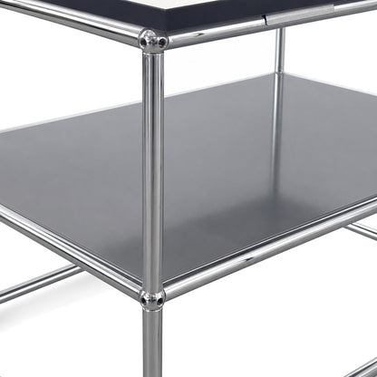 USM Haller Beistelltisch 75x50 mittelgrau / weiß