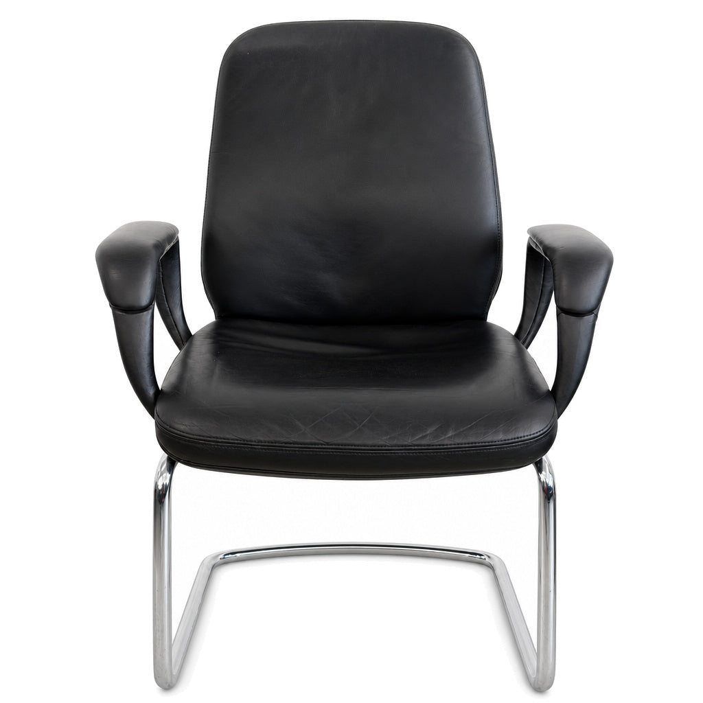 SITAG Freischwinger Leder schwarz