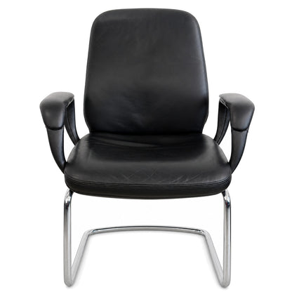 SITAG Freischwinger Leder schwarz