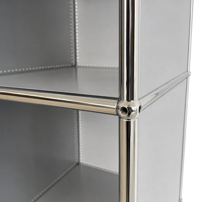 USM Haller Highboard 2x4 Mattsilber