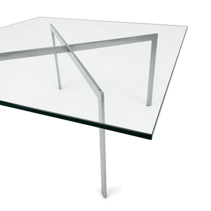 Knoll International Barcelona Couchtisch (neue Glasplatte)
