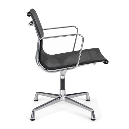 Vitra EA 107 Netz schwarz Chrom