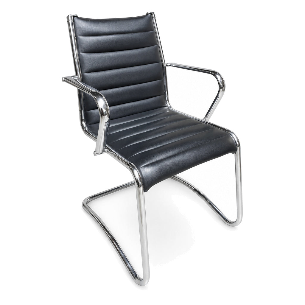 Sitland Freischwinger Leder/Chrom