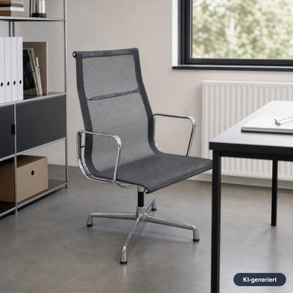 Vitra EA 112 Netz anthrazit Chrom