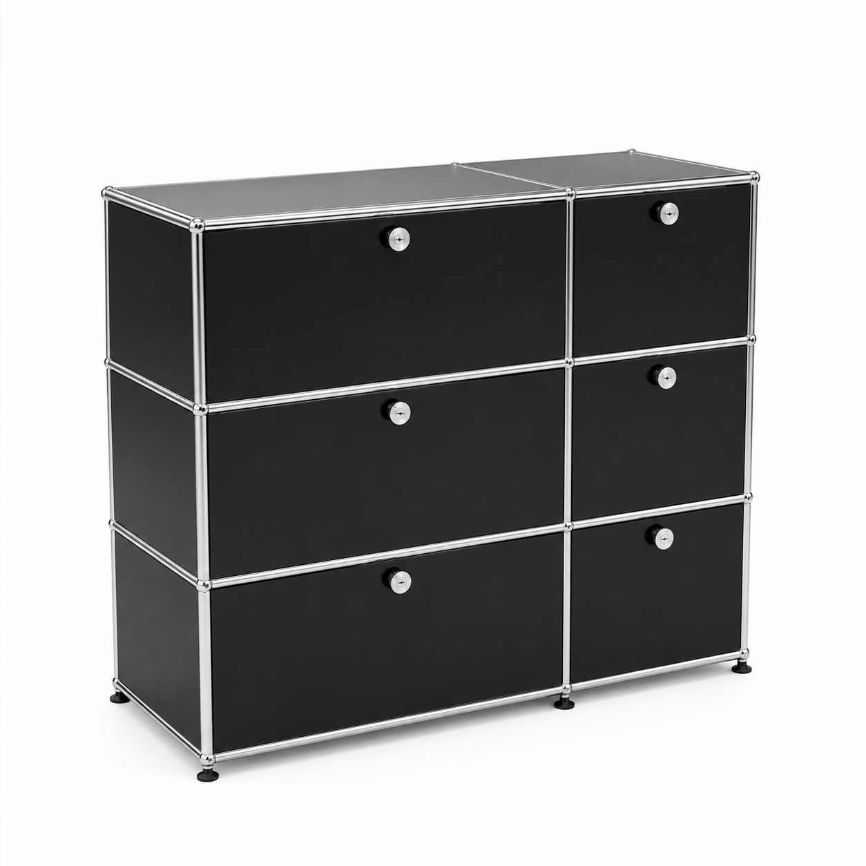 Artikelanlage 2x3 schwarz mit 6 Klappen_[kein Wert]