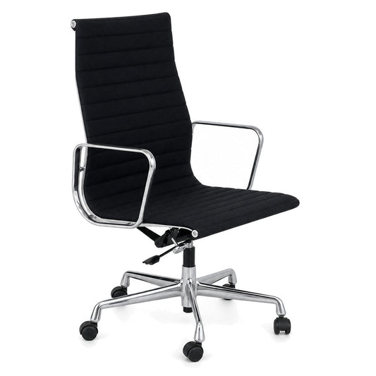 Vitra EA 119 Hopsak schwarz (Alu poliert)