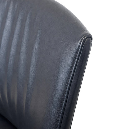 Wilkhahn ON 178/71 Freischwinger Leder schwarz
