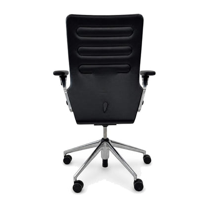 VItra AC4 Work Bürostuhl Leder schwarz