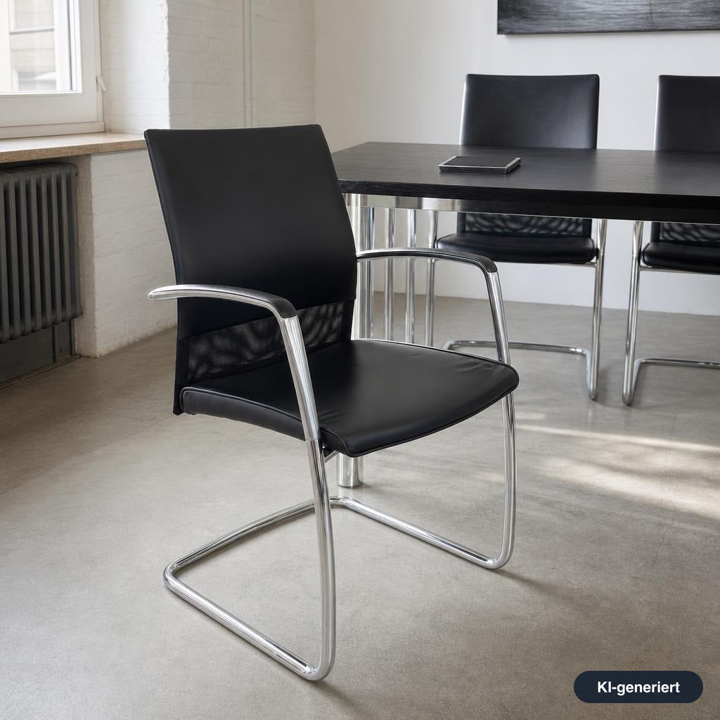 Walter Knoll Art Collection Leder schwarz