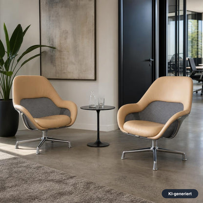 Coalesse SW_1 Lounge & Conference Chair Leder