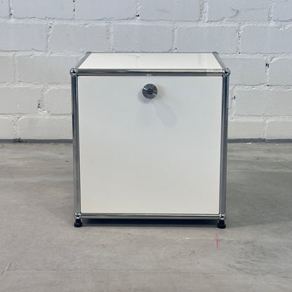 1x1 Druckermöbel 395x395mm mit 1 Klappe und 5 Kabeldurchlässe