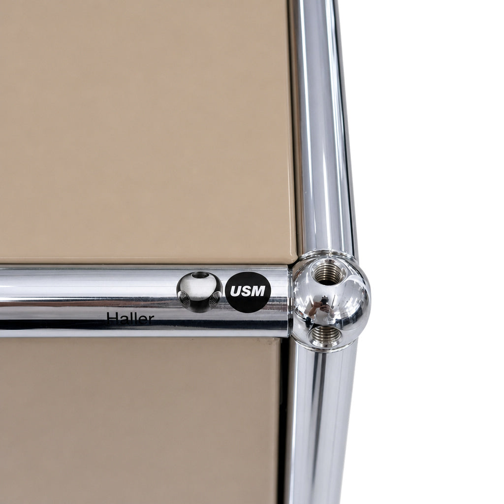 USM Haller Highboard 1x3 weiß/beige