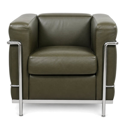 Cassina LC2 Sessel Leder olivgrün