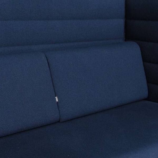 Vitra Alcove Highback 2-Sitzer Sofa dunkelblau