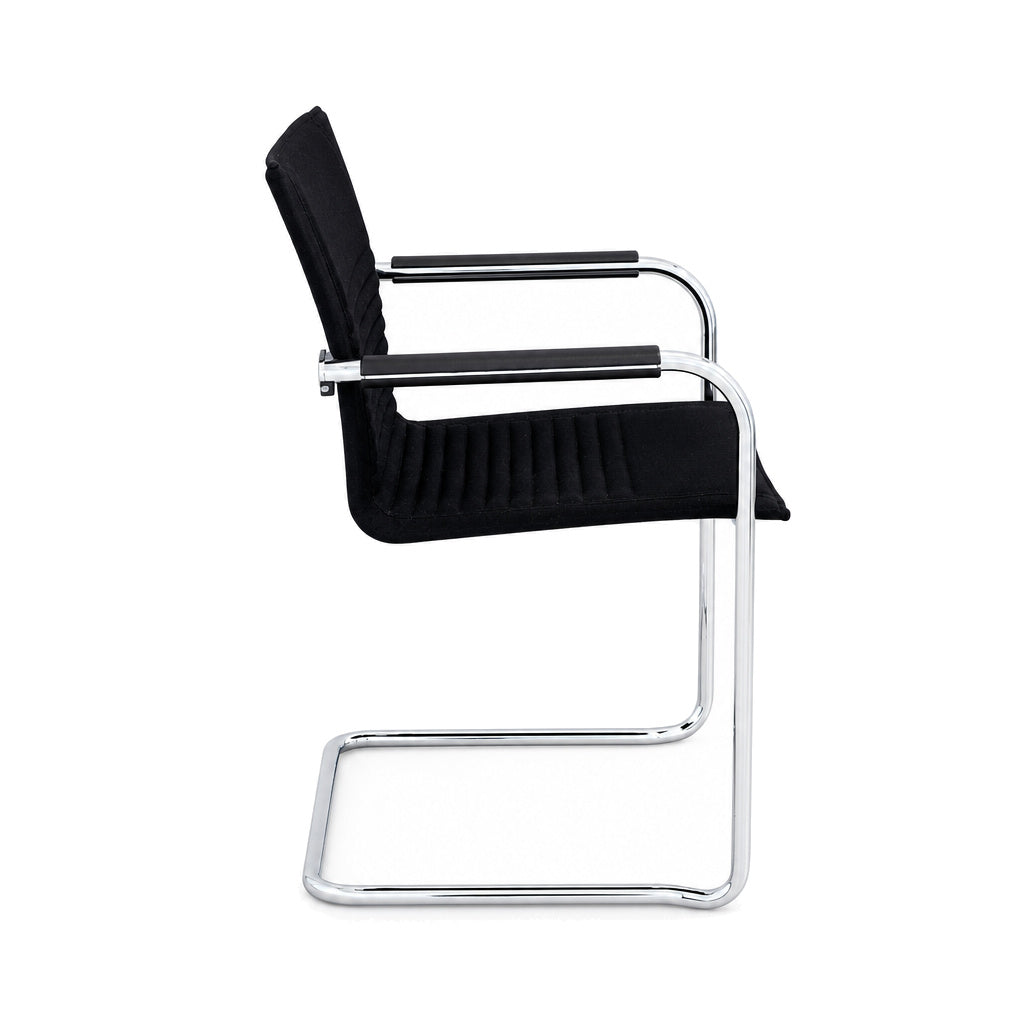 Walter Knoll Art Collection Freischwinger Stoff schwarz