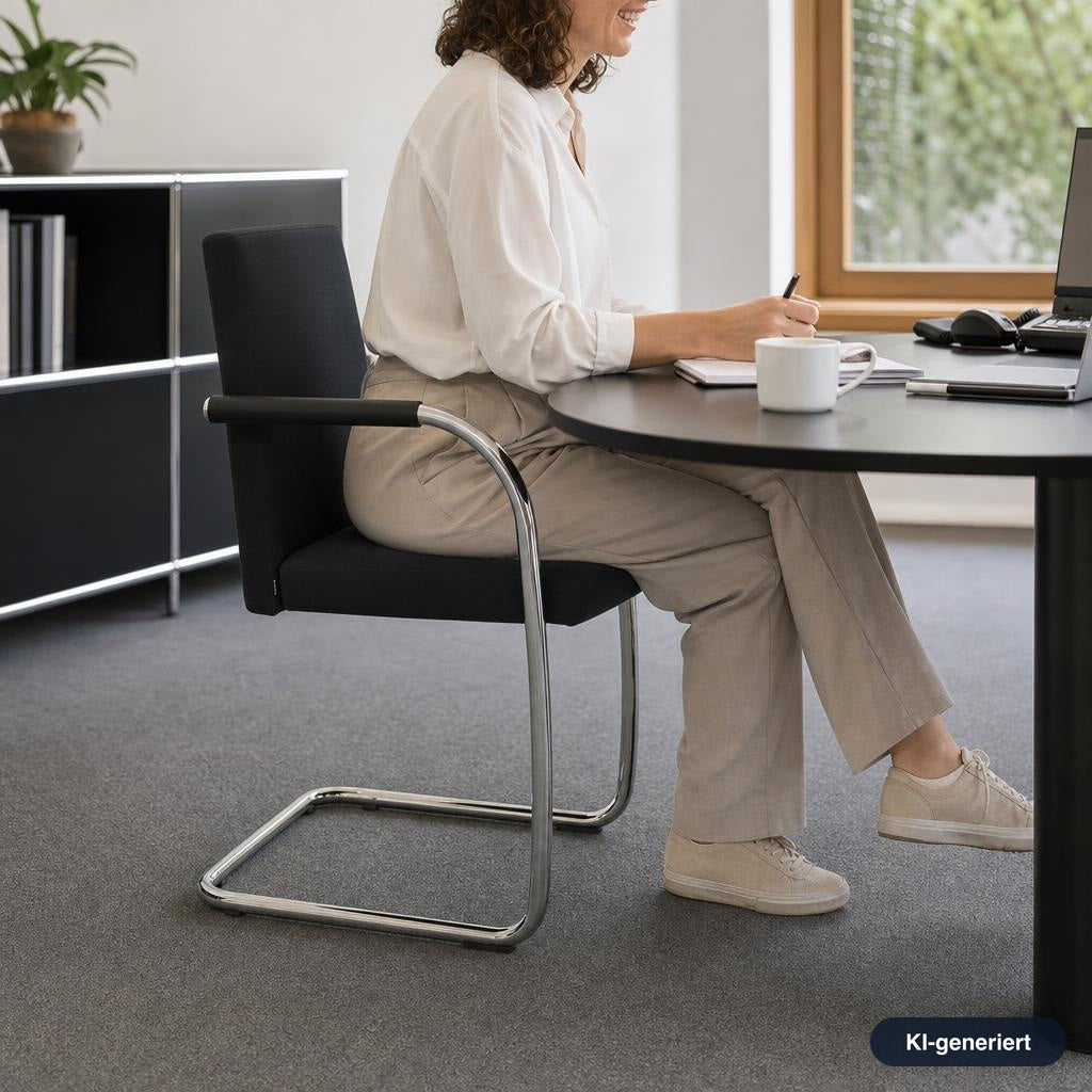 Vitra Visasoft Stoff schwarz