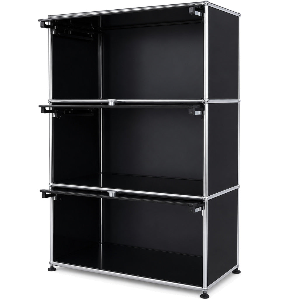 USM Haller Highboard 1x3 Schwarz