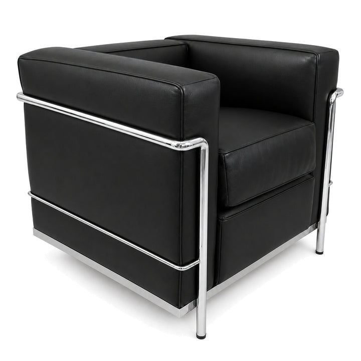 Cassina LC2 Sessel Leder extra schwarz