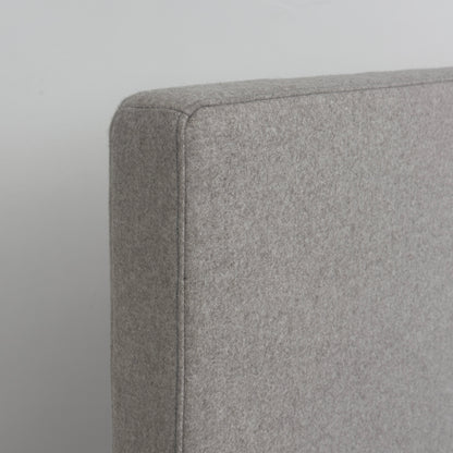 Akustiktrennwand 120cm Wollfilz hellgrau