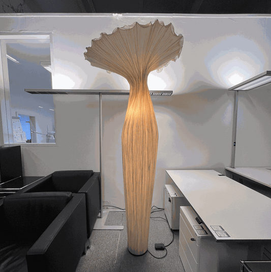 Acqua Creation Morning Glory dimmable floor lamp with sculptural design in office setting