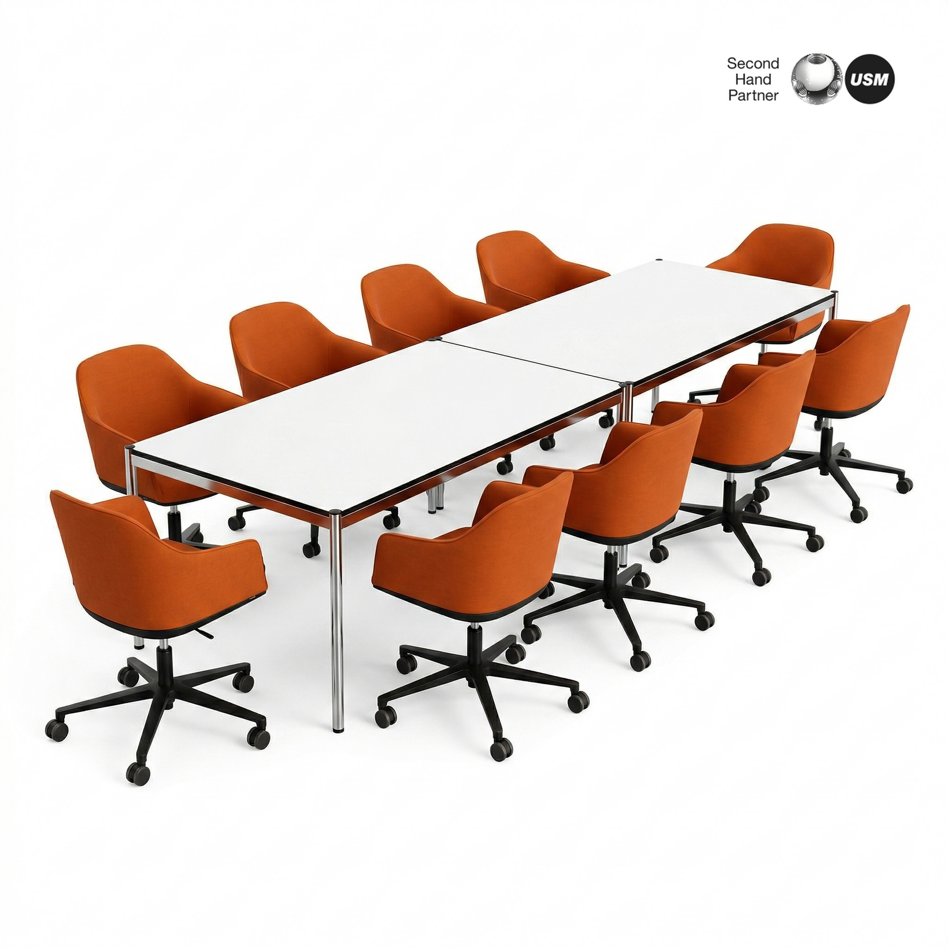 Konferenz-Set für 10 Personen: USM/Vitra