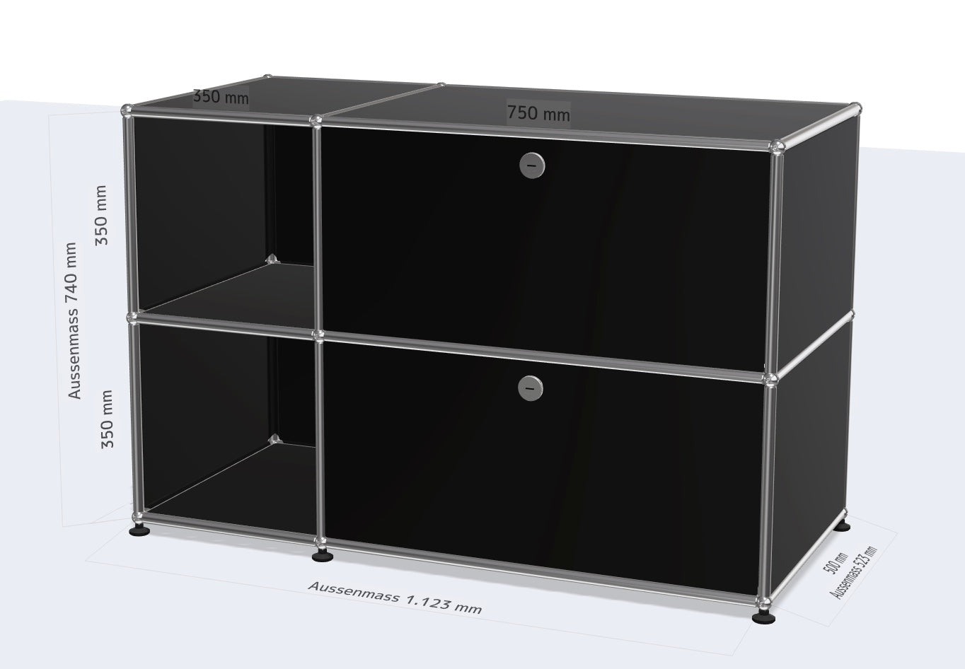 USM Haller Sideboard schwarz