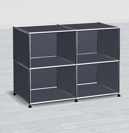 USM Haller Sideboard "kurz" gem. Skizze; anthrazitgrau; 74x103x53cm (HxBxT)