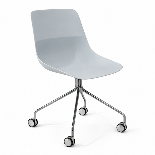 Brunner Crona Light mit Rollen + Polster hellblau
