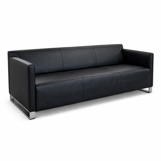 COR Quant Sofa 3-Sitzer Leder schwarz