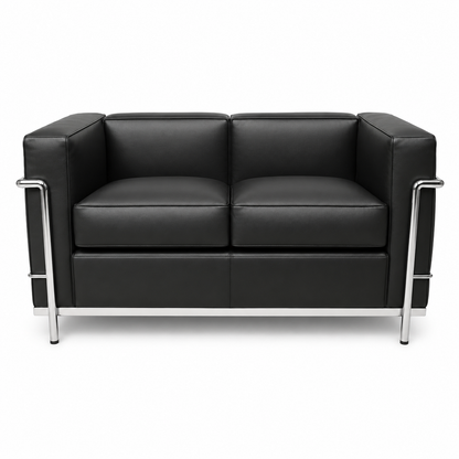 Cassina LC2 2-Sitzer Leder schwarz [NEUWARE]