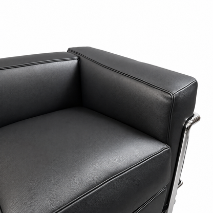 Cassina LC2 2-Sitzer Leder schwarz [NEUWARE]