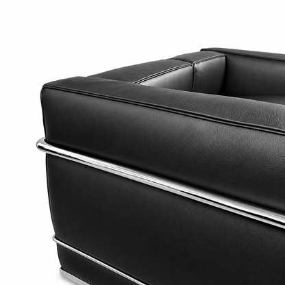 Cassina LC2 2-Sitzer Leder schwarz [NEUWARE]