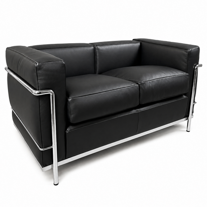 Cassina LC2 2-Sitzer Leder schwarz [NEUWARE]
