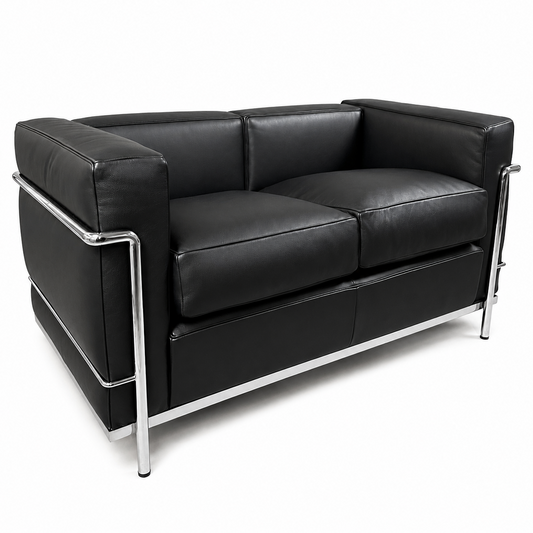 Cassina LC2 2-Sitzer Leder schwarz [NEUWARE]