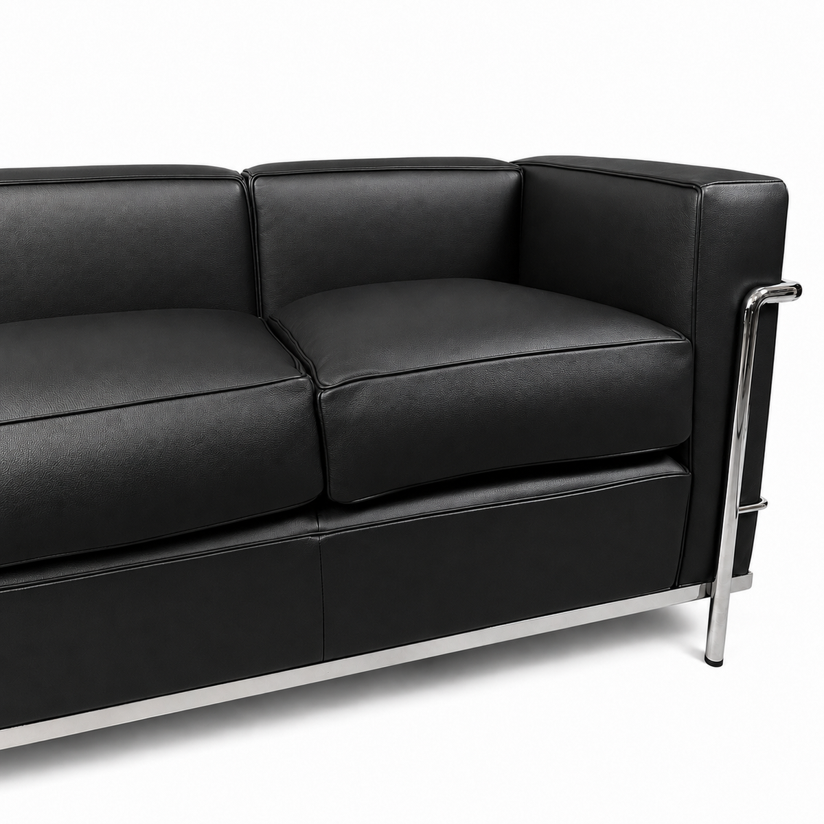 Cassina LC2 3-Sitzer Leder schwarz