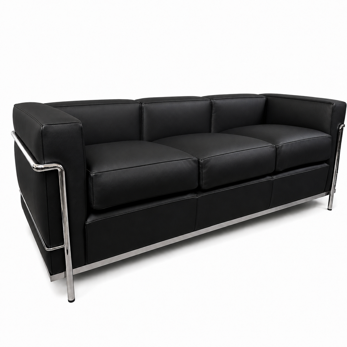 Cassina LC2 3-Sitzer Leder schwarz